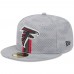 Бейсболка Atlanta Falcons New Era Gray 2024 Sideline 59FIFTY