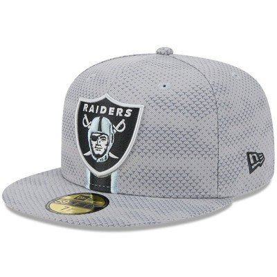Бейсболка Las Vegas Raiders New Era 2024 Sideline 59FIFTY - Gray
