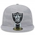 Бейсболка Las Vegas Raiders New Era 2024 Sideline 59FIFTY - Gray