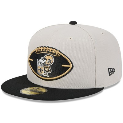 Бейсболка New Orleans Saints New Era 2024 Sideline Historic 59FIFTY - Stone/Black
