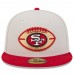 Бейсболка San Francisco 49ers New Era 2024 Sideline Historic 59FIFTY - Stone/Scarlet