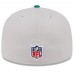 Бейсболка Philadelphia Eagles New Era 2024 Sideline Historic 59FIFTY - Stone/Kelly Green