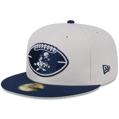 Бейсболка Dallas Cowboys New Era Stone/Navy 2024 Sideline Historic 59FIFTY