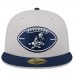 Бейсболка Dallas Cowboys New Era Stone/Navy 2024 Sideline Historic 59FIFTY