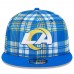 Бейсболка Los Angeles Rams New Era 2024 Sideline Statement 9FIFTY Snapback - Royal