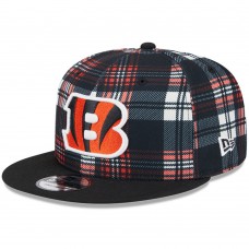Бейсболка Cincinnati Bengals New Era Black 2024 Sideline Statement 9FIFTY Snapback