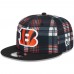 Бейсболка Cincinnati Bengals New Era Black 2024 Sideline Statement 9FIFTY Snapback