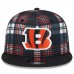 Бейсболка Cincinnati Bengals New Era Black 2024 Sideline Statement 9FIFTY Snapback