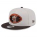 Бейсболка Cleveland Browns New Era Stone/Brown 2024 Sideline Historic 9FIFTY Snapback
