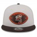 Бейсболка Cleveland Browns New Era Stone/Brown 2024 Sideline Historic 9FIFTY Snapback