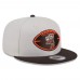 Бейсболка Cleveland Browns New Era Stone/Brown 2024 Sideline Historic 9FIFTY Snapback