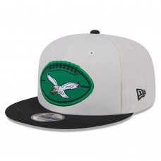 Бейсболка Philadelphia Eagles New Era 2024 Sideline Historic 9FIFTY - Stone/Black
