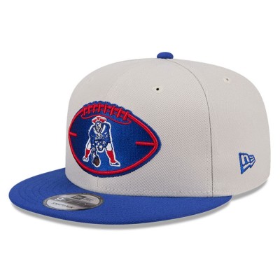Бейсболка New England Patriots New Era 2024 Sideline Historic 9FIFTY - Stone/Royal