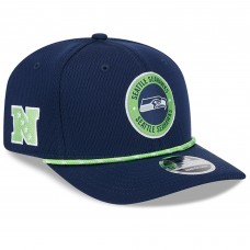 Бейсболка Seattle Seahawks New Era 2024 Sideline 9SEVENTY Stretch-Snap - College Navy