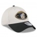 Бейсболка New Orleans Saints New Era Stone/Black 2024 Sideline Historic 39THIRTY Flex