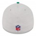 Бейсболка Philadelphia Eagles New Era 2024 Sideline Historic 39THIRTY - Stone/Midnight Green