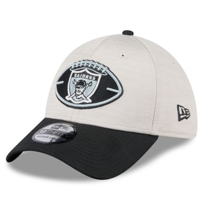 Бейсболка Las Vegas Raiders New Era 2024 Sideline Historic 39THIRTY - Stone/Black
