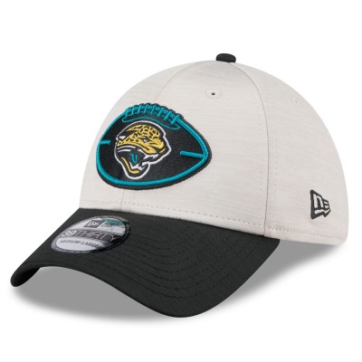 Бейсболка Jacksonville Jaguars New Era 2024 Sideline Historic 39THIRTY - Stone/Teal