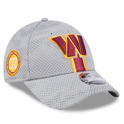 Бейсболка Washington Commanders New Era 2024 Sideline 9FORTY Stretch-Snap - Gray