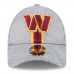 Бейсболка Washington Commanders New Era 2024 Sideline 9FORTY Stretch-Snap - Gray