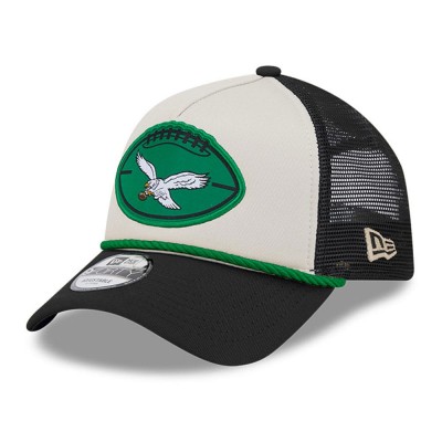 Бейсболка Philadelphia Eagles New Era 2024 Sideline Historic 9FORTY A-Frame - Stone/Black