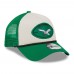 Бейсболка Philadelphia Eagles New Era 2024 Sideline Historic 9FORTY A-Frame Trucker - Stone/Kelly Green