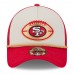 Бейсболка San Francisco 49ers New Era 2024 Sideline Historic 9FORTY A-Frame Trucker - Stone/Scarlet