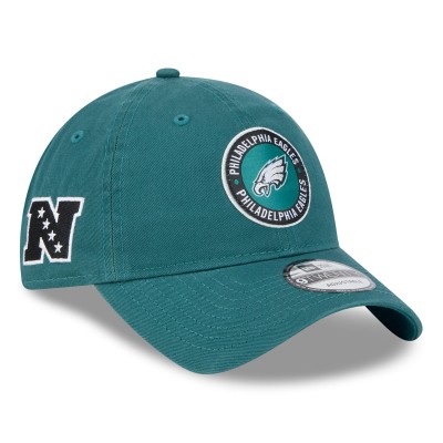 Бейсболка Philadelphia Eagles New Era 2024 Sideline 9TWENTY - Midnight Green