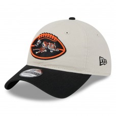Бейсболка Cincinnati Bengals New Era Stone/Black 2024 Sideline Historic 9TWENTY