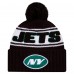 Шапка с помпоном New York Jets New Era Black 2024 Sideline