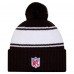 Шапка с помпоном New York Jets New Era Black 2024 Sideline