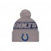 Шапка с помпоном Indianapolis Colts New Era Gray 2024 Sideline Sport