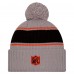 Шапка с помпоном Cincinnati Bengals New Era Gray 2024 Sideline Sport