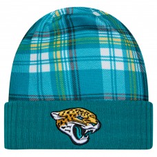 Jacksonville Jaguars New Era Teal Sideline Statement Cuffed Knit Hat