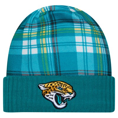 Jacksonville Jaguars New Era Teal Sideline Statement Cuffed Knit Hat