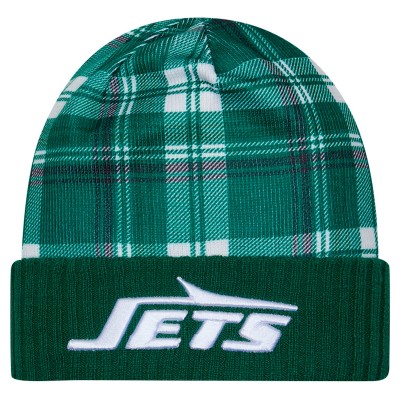 New York Jets New Era Green Sideline Statement Cuffed Knit Hat