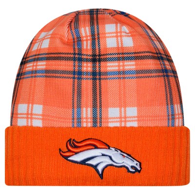 Denver Broncos New Era Orange Sideline Statement Cuffed Knit Hat