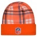 Denver Broncos New Era Orange Sideline Statement Cuffed Knit Hat
