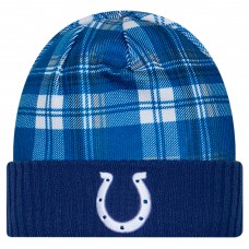 Indianapolis Colts New Era Royal Sideline Statement Cuffed Knit Hat