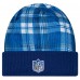 Indianapolis Colts New Era Royal Sideline Statement Cuffed Knit Hat