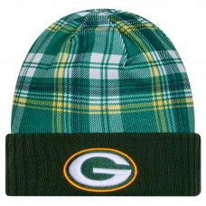 Шапка Green Bay Packers New Era Green Sideline Statement Cuffed Knit