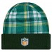 Шапка Green Bay Packers New Era Green Sideline Statement Cuffed Knit