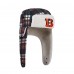 Cincinnati Bengals New Era Black Sideline Plaid Sherpa Trapper Hat