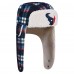 Houston Texans New Era Navy Sideline Plaid Sherpa Trapper Hat