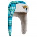 Jacksonville Jaguars New Era Teal Sideline Plaid Sherpa Trapper Hat