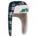 New York Jets New Era Black Sideline Plaid Sherpa Trapper Hat