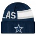 Dallas Cowboys New Era Navy Sideline Tech Cuffed Knit Hat