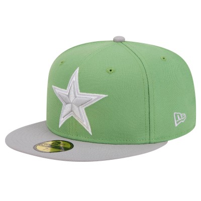 Бейсболка Dallas Cowboys New Era Green/Gray Two-Tone Color Pack 59FIFTY