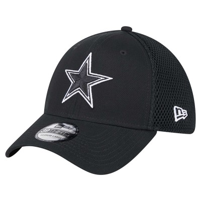 Бейсболка Dallas Cowboys New Era Black Main B-Dub Neo 39THIRTY