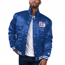 Куртка на кнопках New York Giants Levi’s x Starter Silver Tab Trucker - Royal